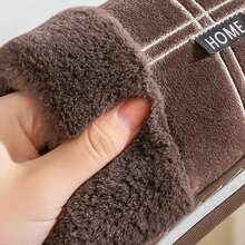 نعال داخلية للرجال مصنوعة من رغوة الذاكرة، أحذية داخلية مبطنة بالفليس للشتاء، أحذية منزلية دافئة مضادة للانزلاق وبمقاسات كبيرة، موضة الرجال 2025 للنساء