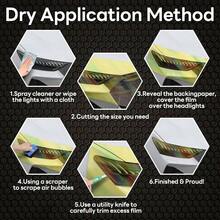 - Pelcula de proteccin de tinte hexagonal para faros delanteros u2013 12x 60 pulgadas de panal para faros traseros de vinilo para luces antiniebla autoadhesivas negro - 12 pulgadas x 60 pulgadas + Panal negro sigiloso - Ver 8