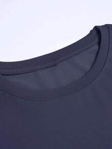 Men's Streetwear T-Shirt Country Rodeo Texas Cotton Round Neck - 藏蓝色 - 查看 3