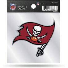 - Calcomana de estilo pequeo, 3.5x 4.5 pulgadas, color del equipo - Tampa Bay Buccaneers + 10.2L x 10.2A cm + Color del equipo - Ver 1