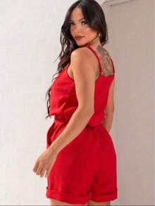 New Fashion Women's Linen Set - Rojo - Ver 2