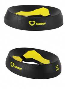 1 szt. Czarny stojak na kask motocyklowy, stojak na kask motocyklowy, podkładki pod kask Motoross, pierścień Donut, stojak na akcesoria do kasków motocyklowych, przenośny stojak na kask