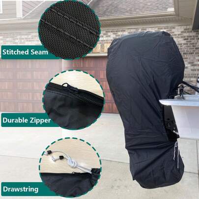 Cubierta protectora impermeable y resistente a las manchas contra el polvo y el sol para motores fuera de borda