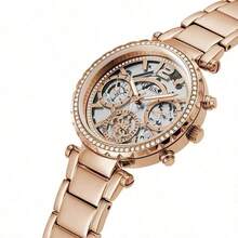 GUESS 女士银色多功能手表 GW0403L1/GW0403L2/GW0403L3/GW0484L1/GW0484L2 - 銅色 - 查看 3
