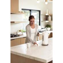 Simplehuman Standing Paper Towel Holder With Spray Pump, Brass Stainless Steel - Brushed Stainless Steel - View 5