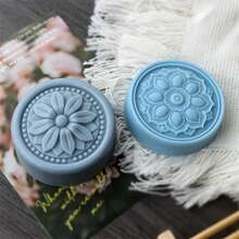 1pc Flower Silicone Mold For Soap, Candles & Resin Crafts - DIY Aroma Plaster Casting Tool With Bird & Floral Designs - Perfect For Home Decor & Gifts, Durable And Reusable - White - View 3