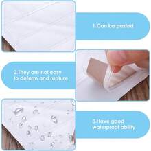 20 chiếc kẹp nhãn tự dính, kẹp nhãn trong suốt phù hợp với nhãn bìa hồ sơ 1"x3", mở từ phía trên, có thể dùng làm nhãn dán cho hộp đựng đồ, sổ tay, hộp, v.v. - Trong sáng - Xem 5