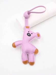 1 pezzo Portachiavi, decorazione personalizzata da appendere, accessorio in pelle, regalo di Natale, Ringraziamento, stile Y2K, accessorio a tema animale per chiavi, zaini e portafogli