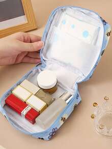 1 pièce Pochette hygiénique réutilisable et portable, sac de rangement multifonctionnel pour serviettes hygiéniques, cosmétiques, mouchoirs, clés, convient pour la maison, la chambre, les sacs, les valises, les voyages, la rentrée scolaire, le dortoir