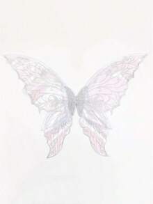 成人派对蝴蝶翅膀表演道具，节日演出仙女翅膀，新款布料嘉年华服装