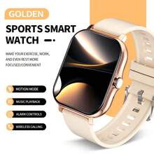 Full Touch Smart Sports Watch, (Answer/Make Calls), Message Reminders, Smart Notifications, More Than 100 Sports Modes, Pedometer/Exercise Tracking, Large 1.83-Inch Watch Face, Remote Camera, 180mAh USB Rechargeable Battery, Smartwatch For Android And IOS Phones, Perfect Gift For Friends, Music Playback Control, Smartwatch For Men And Women, Fitness Tracker, Fashionable Smartwatch - Nhiều màu - Xem 1