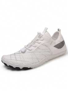 Unisex Barefoot Training Shoes, Minimalist Breathable Mesh Lace-Up Sneakers For Gym, Workout & Indoor Fitness