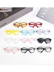 1 pieza (solo accesorios) Gafas de sol versátiles de verano de 17 cm, gafas transparentes de colores variados