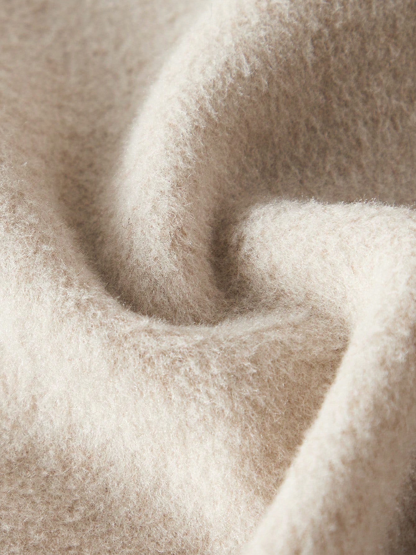 معطف طويل الأكمام كاجوال أنيق وبسيط، لون أحادي مع...