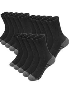 60pcs/50pcs Comfortable Sports Tennis Socks For Men, Suitable For Outdoor And Casual Wear, All Season, White Antibacterial Odor-Resistant Moisture-Wicking Athletic Socks, Thick And Comfortable For Daily Wear, Unisex Casual Socks, Cute Socks, Girls Socks, Autumn/Winter & Spring/Autumn, Mesh Details, Channeling Design, Moisture-Wicking, Soft And Smooth, Suitable For Holidays, Sports, Casual, Business And Daily Wear, Can Be Worn Year-Round, 40pcs/30pcs/24pcs/20pcs/16pcs/12pcs/10pcs/8pcs/6pcs/4pcs/2pcs - 彩色 - 查看 46