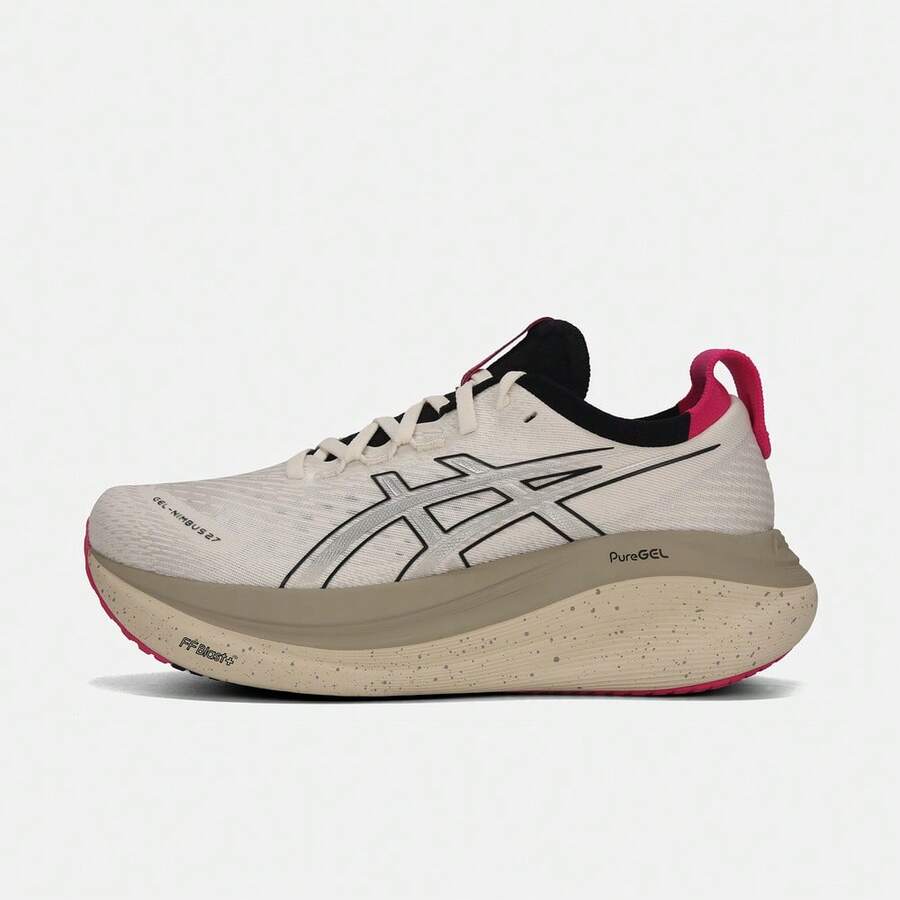 女款 ASICS GEL-NIMBUS 27 低帮跑步鞋 1012B872-100 - 白色 - 查看 1