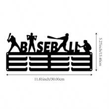 1pc Baseball Medal Display Rack, Metal Wall Decor Storage Holder, Athlete Gift