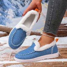 Women's Canvas Shoes Autumn And Winter Old Beijing Canvas Shoes Women's Sneakers Breathable Women's Work Shoes Slip-On Casual Shoes - 淺藍色 - 查看 2