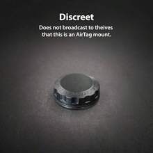 AirTag - Funda magntica TagVault - Soporte magntico impermeable AirTag Imn de neodimio de gran tamao ultra fuerte, diseo discreto y atornillado Laboratorio de elevacin - Soltero - Ver 7