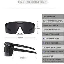 1 pieza Gafas decorativas de moda para ciclismo y deportes para hombres, adecuadas para uso diario, fotografía, compras, ciclismo, esquí, sin caja, unicolor, con estilo, para todas las estaciones