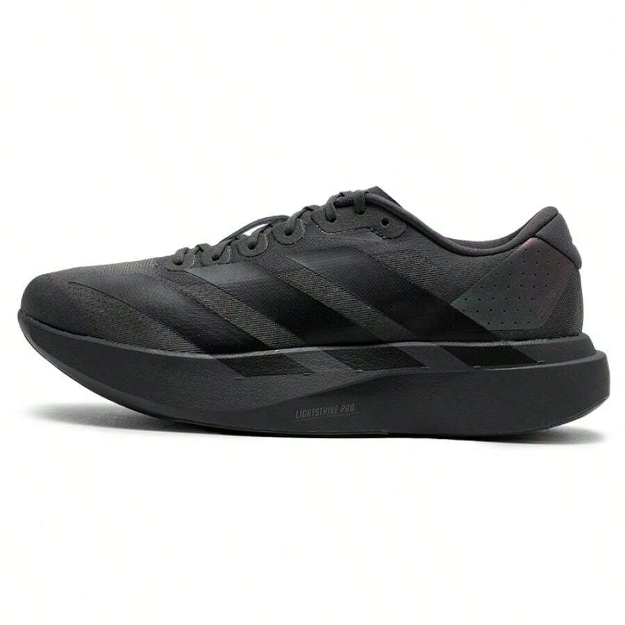 Adidas Men's Adizero Evo SL M Running Shoes, Cushioned Comfortable Outdoor Sports Sneakers - Dark Gray/Black/Magic Lime Green - View 1