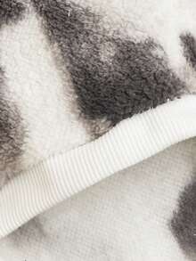 1pc Autumn/Winter Plush Pet Sweatshirt, Tie-Dye Pattern, Suitable For Cats & Dogs, Fashionable Pet Clothing - Multicolor - View 6