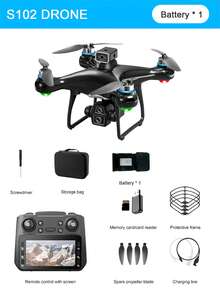 Das 2025 neue Modell S102 Drohnen-Set für Luftaufnahmen ist mit einer 4,3-Zoll-Bildschirm-Fernbedienung ausgestattet und verfügt über einen leistungsstarken windfesten bürstenlosen Motor, hochauflösende Dual-Kameras, ein optisches Flusssuspensionssystem/optische Flusssuspension/intelligente Hinderniserkennung/Einknopf-Abstieg/Rolle. Es eignet sich für Innen-/Außen-/Party-Unterhaltungsinteraktive Spielzeuge.