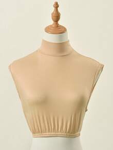 1 chiếc áo khoác cổ tròn trơn màu dành cho nữ, có miếng che vai, tấm che kín đáo, áo choàng, phong cách thường ngày đa năng, nhiều màu sắc để mặc hàng ngày - Nhiều màu - Xem 20