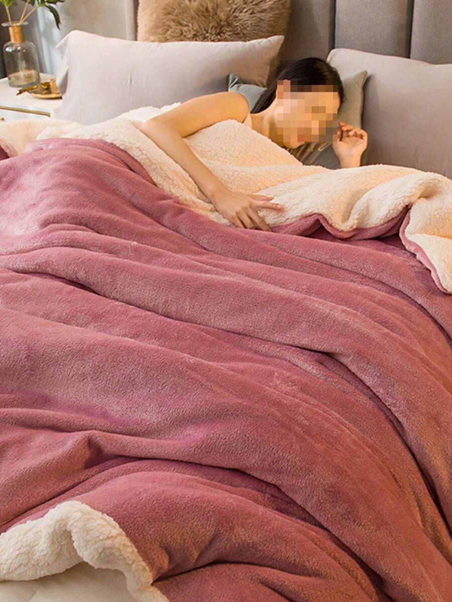 Soft & Lightweight Fleece Blanket - Plush Lamb Wool Blanket With Zipper, Suitable For Bedroom, Guest Room, Sofa, Machine Washable