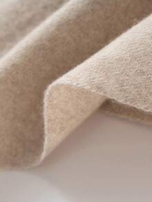 1pc Women's Solid Color Fluffy Thickened Scarf, Large Size Triangle Shawl, Warm Wrap, Versatile Accessory, 64.96X165CM, Autumn/Winter 2025 New Arrival