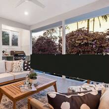 Black Privacy Fence Screening Cloth, Garden Balcony Privacy Protection Screen, Fence Shielding Protective Net, Suitable For Deck, Patio, Backyard, Outdoor Pool, Porch, Railing, Lawn And Gardening - Multicolor - View 9