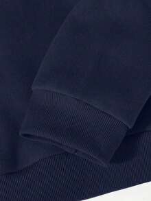 Cute Versatile Bow Pattern Women's Long Sleeve Pocket Casual Sweatshirt