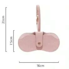 Portable & Stylish Eyeglass Case: Fits Sunglasses/Myopia Glasses, Equipped With Eyeglass Clip & Scratch-Resistant Cover, Compact For On-The-Go Storage-Blending Fashion With Practicality