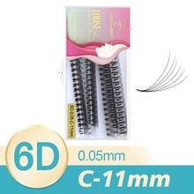Lashes 6D To 8D C Curl Ultra Speed Pointy Base Promade Fans Eyelash Extensions Premade Fans 500 Fans Per Box - C - View 42