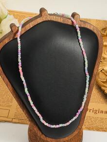 2025 圆形串珠螃蟹吊坠项链 - 异想天开的可爱动物珠宝，适合春夏、轻盈的海滩度假和海边日常佩戴