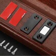 Magnetic Door Catch, Magnetic Cabinet Door Adhesive Patch, Invisible Drill-Free Sliding Door Wardrobe Catch