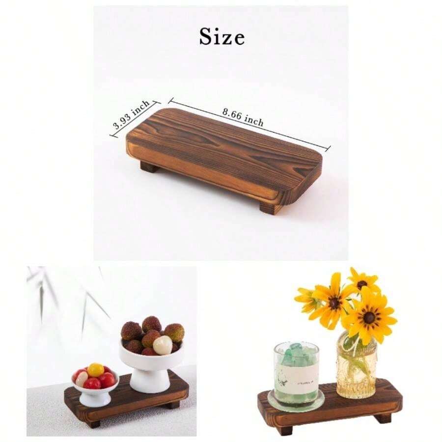 Wood Risers Decor Display, Bathroom Counter Sink Decor, Dish Soap Tray Wood Tray Kitchen Counter, Small Wooden Soap Stand, Wood Soap Pedestal, Soap Dispenser Stand Modern Farmhouse