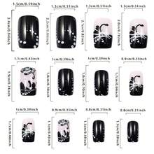 Dark Gothic Floral Western Press-On Nails - Edgy-Sweet IG-Inspired Removable