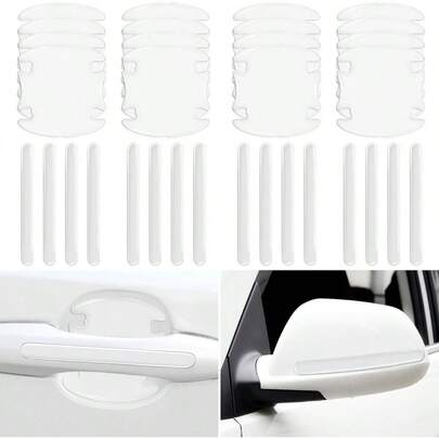 16 protectores de manija de puerta de coche, resistente al agua, antiaraazos, pintura para manija de puerta de coche, para evitar araazos, accesorios exteriores para la mayora de modelos