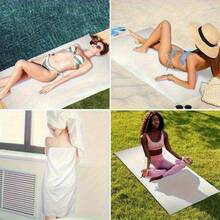Vibrant Striped Soft Microfiber Beach Towel- Quick Dry, Absorbent& Sand- Swimming, Yoga, Camping& Travel- 29x 58inch Or 31x 71inch, Yoga Accessories Fashion Stripes Sandproof - Màu Cam cháy - Xem 8
