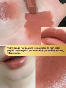 Yves Saint Laurent Rouge Pur Couture 唇膏 #NM NU MUSE - 迷你尺寸 0.04 OZ./1.3g，奢華奶油緞面光澤，鮮豔持久顯色 - Nu Muse - 查看 3