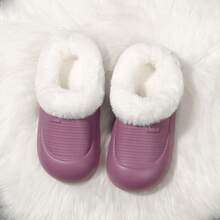 1 Pair Winter Plush Warm Shoes Women's Mini Plush Slippers - Comfortable Faux Suede Wool Lined Winter Boots, Anti Slip Lightweight Short Boots Suitable For Cold Weather, Fashionable And Comfortable Black, Beige, Brown Casual Shoes - Perfect For Daily Wear, Outdoor Activities, And Holiday Styling ﻿