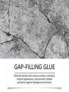 jakehoe 100g Sellador anti-grietas - Sellador impermeable anti-grietas, anti-congelación, resistente al calor, anti-moho, anti-corrosión y de color ajustable, adecuado para azulejos cerámicos, piscinas, estructuras de madera, terrazas de piedra, piscinas de hormigón y otras áreas agrietadas. Se puede usar como regalo de carnaval.