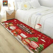 1 bộ/1 cái/2 cái Thảm cửa chống trượt họa tiết chủ đề Giáng sinh, Thảm cửa chống trượt sợi siêu bền, Thích hợp trang trí tiệc ngày lễ, nhà bếp, phòng tắm, phòng ăn, phòng ngủ, có thể làm quà tặng Giáng sinh - Nhiều màu - Xem 6