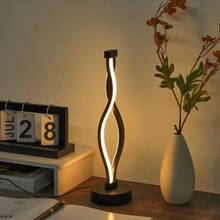 1 Stück minimalistische luxuriöse moderne Tischlampe, USB-betrieben - 3-Farben-Dimmen/Berührung, geeignet für Schlafzimmer, Büro, Café