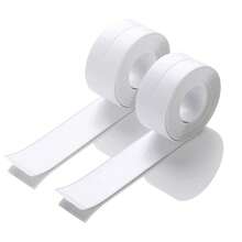 White Caulk Tape 1.5 Inch X 10.5 Ft, Self-Adhesive Waterproof Seal Strip For Bathroom, Kitchen Sink, Bathtub Joints. Peel And Stick No Tools Needed, Mold Resistant Gap Seal For Shower & Countertop. 1-Piece - 白色 - 查看 2