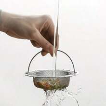 3 Pack Kitchen Sink Drain Strainer With Handle, Stainless Steel Large Kitchen Sink Drain Basket Food Catcher, 4.3 Inch Diameter, Rust Free Stainless Steel Sink Bathroom Accessories Cleaning Kitchen Sink Drain Strainer Home Essentials