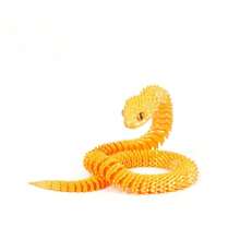 30cm Realistic Jointed Snake Toy – Glow In The Dark Flexible 3D Printed Viper Figure,Random Eye Color, Fun Prank Or Party Gift,Desktop Ornaments,Halloween Decorations, Prank Toys, Horror Toys, Cute Snakes - Multicolor - View 15