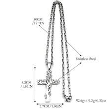 Christian Stainless Steel Tree - Cross Box Chain Pendant Necklaces In Black, Gold & Silver Color For Women Men Religious Fashion Jewelry - Necklace - View 5