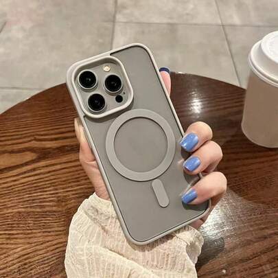 奢华透明磁吸无线充电手机壳适用于 IP17 16 15 14 13 12 11Pro Max 7/8Plus Xsmax/Xr/X 透明亚克力超薄硬框防震后盖 17Air 手机壳